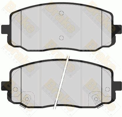 BRAKE ENGINEERING Комплект тормозных колодок, дисковый тормоз PA1577